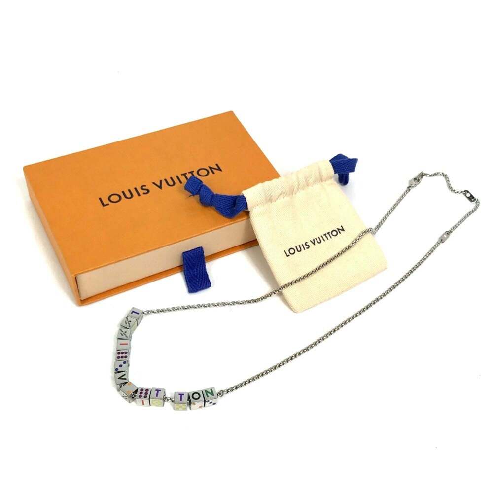 LOUIS VUITTON Silver Necklace - Picture 11 of 11